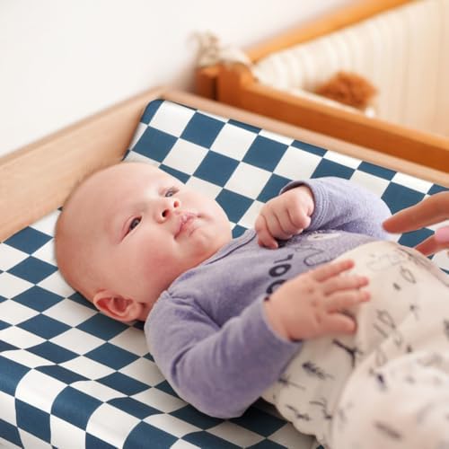 4 Pack Checkered Plaid Crib Sheets Neutral Breathable Buffalo Check Fitted Baby - Image 4