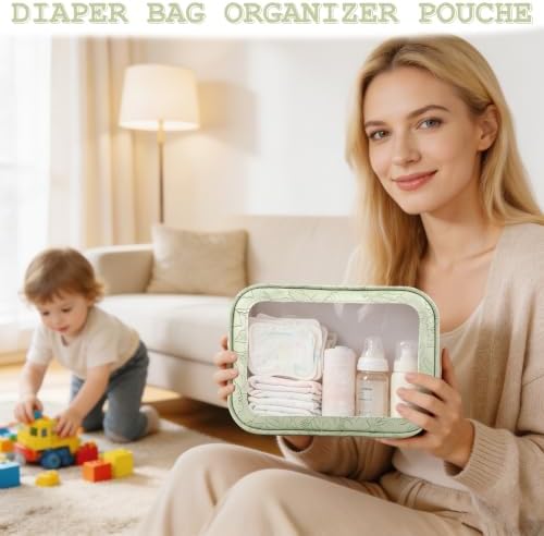 YOPCDJ 5PCS Diaper Bag Organizer Pouches Set, TSA Approved Travel Toiletry Bag - Image 4