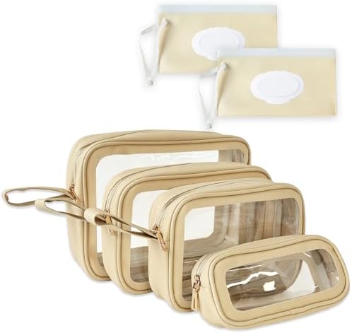 6 PCS Set TPU Diaper Bag Organizer Pouches & Wipe Dispensers by JAYTEM