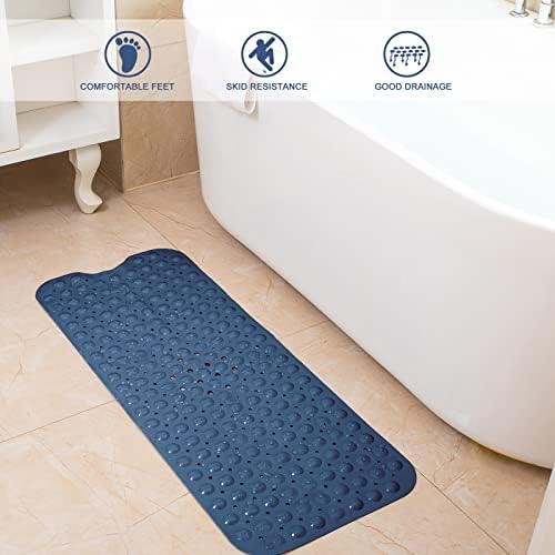 Tree Bud Bathtub Mats for Shower Tub Non-Slip Bath Mat 39 x 16 Inch Extra Long - Image 6