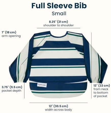 Tiny Twinkle Long Sleeve Bib for Babies & Toddlers | Waterproof Smock Bib for - Image 3