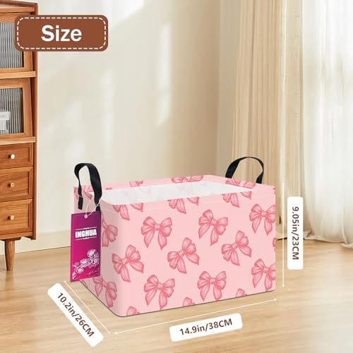 Rectangular Bowknot Storage Basket - Image 2