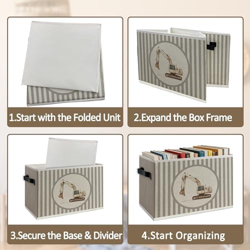 Vintage Excavator Storage Bins Box - Image 5