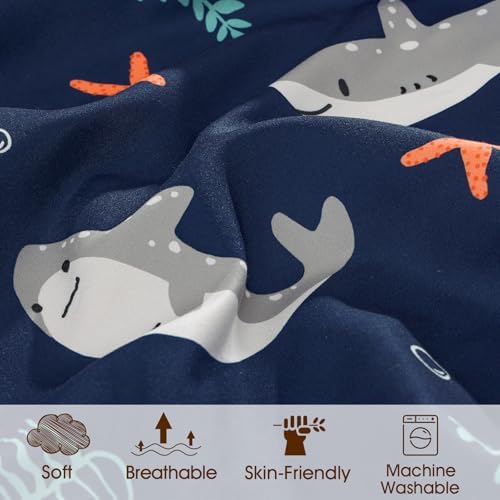 PHF 3 Pack Soft Mini Crib Sheets, Shark Pack N Play Sheets - Image 4
