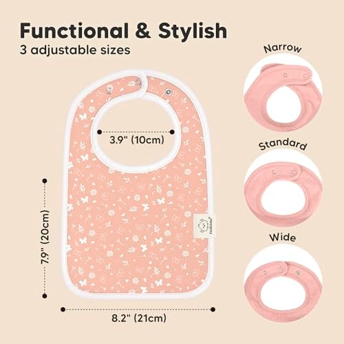 KeaBabies 8-Pack Organic Baby Bibs - Image 2