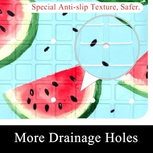Bath Tub Shower Mat, Washable Bathtub Floor Mats, Suction Cups and Drain Holes - Image 2