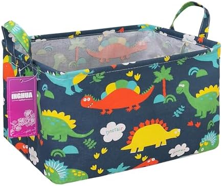 Rectangular Forest Dinosaur Storage Basket Gift Bag by INGHUA