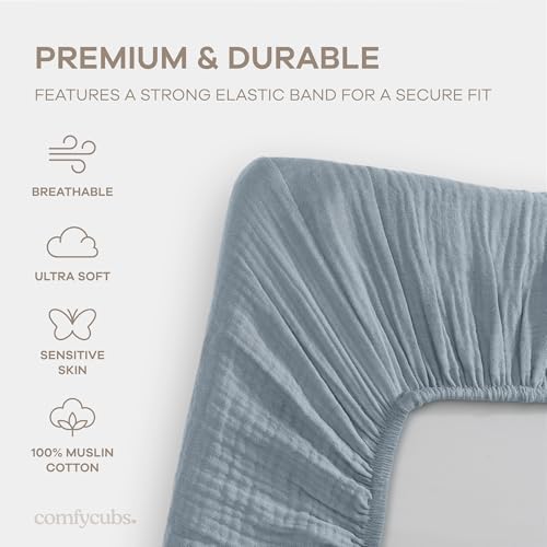 Comfy Cubs Muslin Bassinet Sheet - Image 4