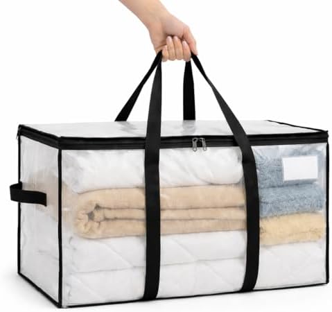 Comforter Storage Bags with Zipper and Handles by Unknown