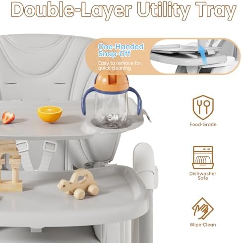 High Chairs for Babies and Toddlers Foldable - Image 5