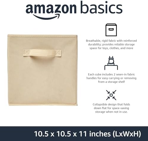 Amazon Basics Collapsible Fabric Storage Cubes Organizer - Image 2