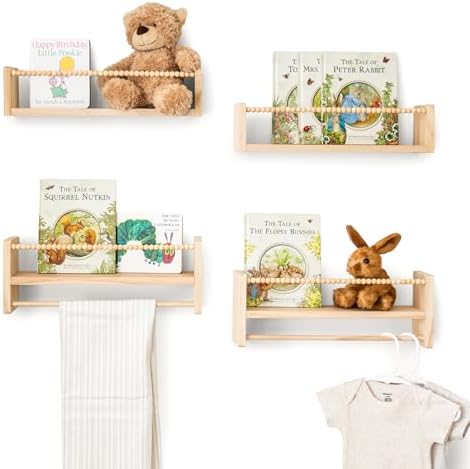 Nursery Floating Book Shelves for Wall by Unknown