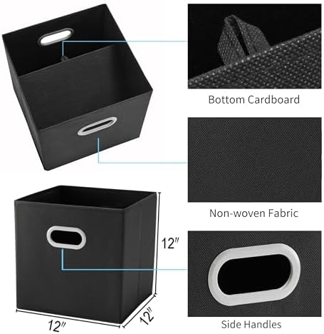 MAX Houser 6 Pack Foldable Fabric Storage Bins - Image 3
