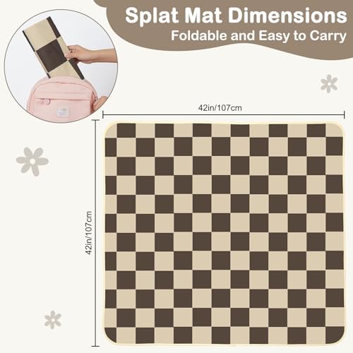 Baby Splat Mat for Under High Chair, Waterproof Floor Protector - Image 6