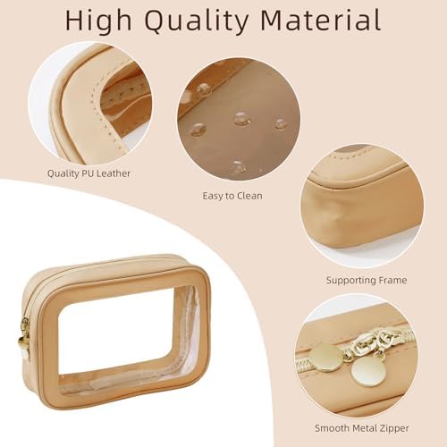 5PCS Diaper Bag Organizer Pouch Set，Clear Organizer Bags, TSA Approved Toiletry - Image 3