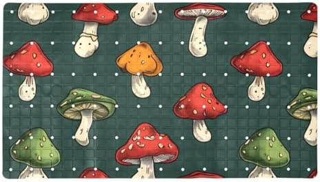 Shower Mat Non Slip, Mushrooms Pattern Anti Slip Bath Mat by Anna+Cowper