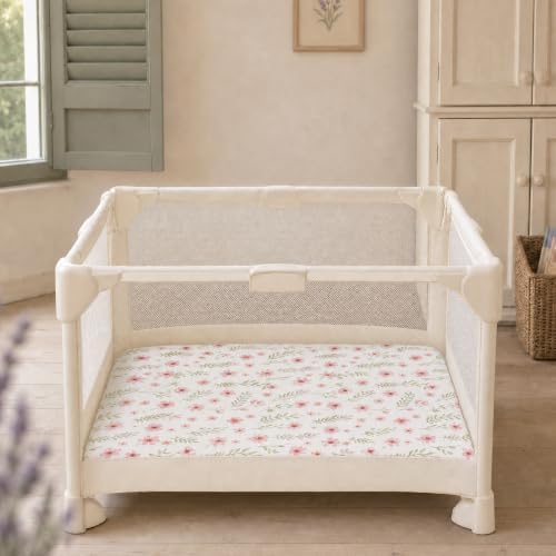 Pack and Play Mattress Sheets Fitted, 3 Pack Mini Crib Sheets - Image 6