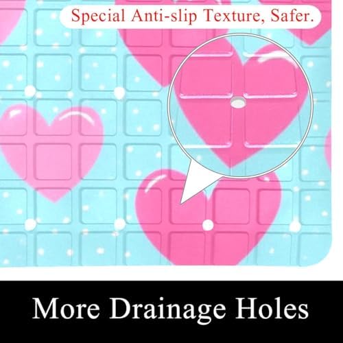 Shower Mat Bathtub Mat, 26.8x15.1 inch, Non-Slip Bath Mat - Image 2