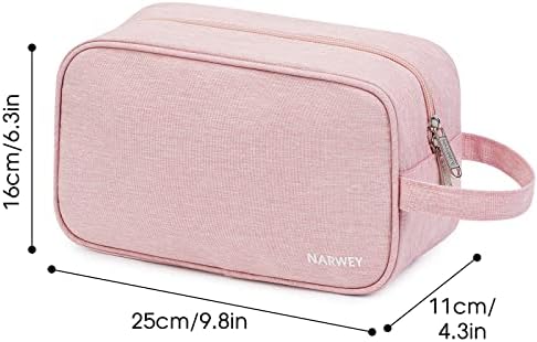Narwey Travel Toiletry Bag for Women, Dopp Kit Men, Medicine Bag - Image 4