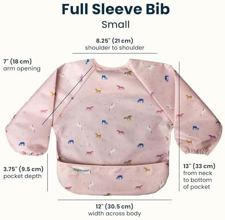 Tiny Twinkle Long Sleeve Bib for Babies & Toddlers | Waterproof Smock Bib for - Image 5