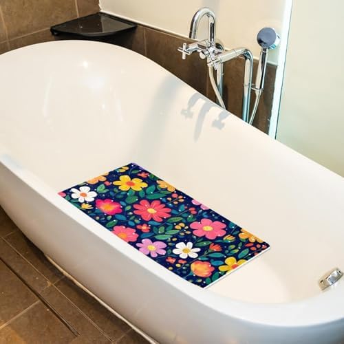 Shower Mat Non Slip, Cute Floral Anti Slip Bath Mat - Image 5