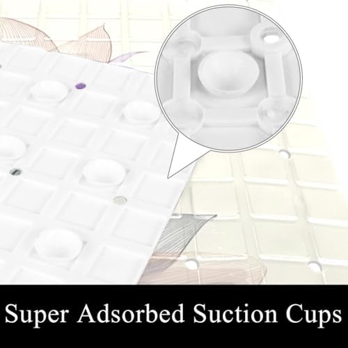 Bathtub Mat Non Slip 26.8x15.1In, Bathroom Decor PVC Shower Mats - Image 3