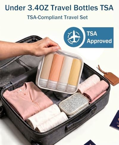 Redfly Silicone TSA Approved Travel Bottles - Image 3