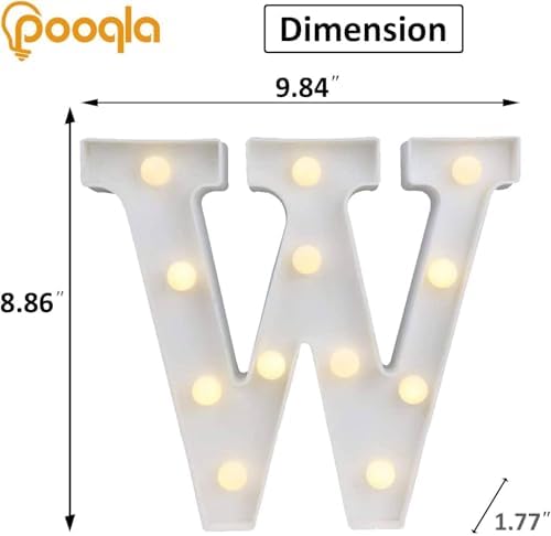 Pooqla LED Marquee Letter Lights, Warm White and Cool White Decorative Lighted - Image 5