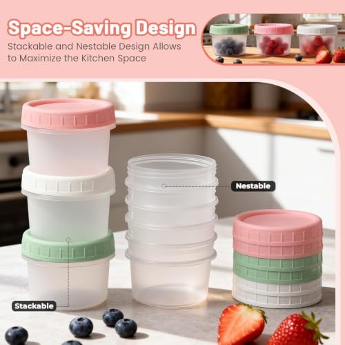 24 Pack 4 oz Small Plastic Containers - Image 3