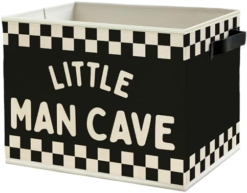 Little Man Cave Boys Storage Bins Box by Unknown