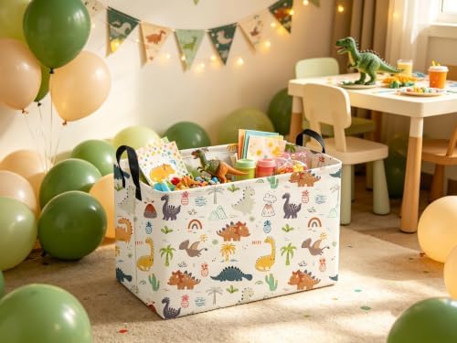Sanjiaofeng Rectangular Dinosaur Basket, Baby Storage Bins - Image 4
