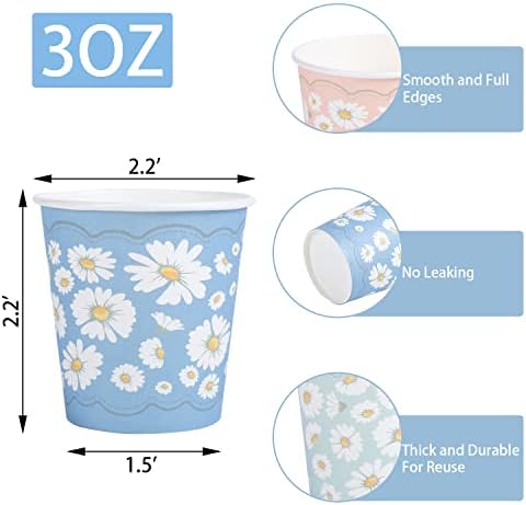 Lamosi 300 Pack 3 oz Bathroom Cups, Small Disposable Paper Mouthwash Cups - Image 2