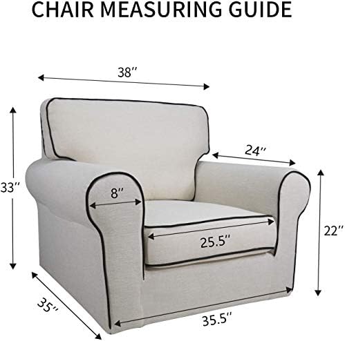 PureFit Super Stretch Chair Covers Fleece Couch Covers - Image 6