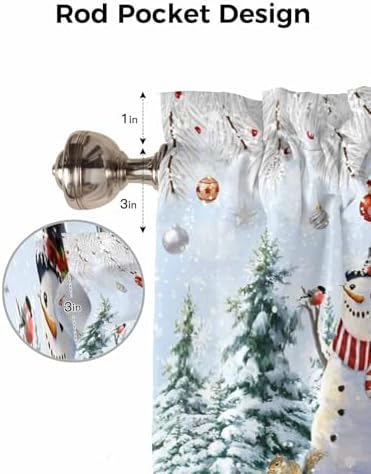 Vandarllin Snowman Valance Curtains - Image 7