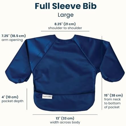 Tiny Twinkle Long Sleeve Bib for Babies & Toddlers | 2-Pack Waterproof Smock - Image 6