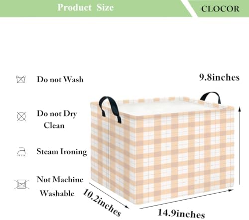 CLOCOR Rectangular Storage Basket, Collapsible Storage Bin, Waterproof Books Box - Image 6