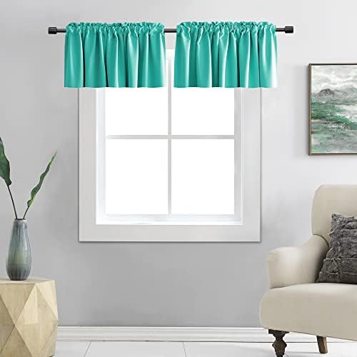 DONREN 2 Panels-15 Inch Length Curtain Valances by DONREN