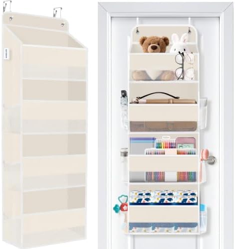 Over The Door Organizer Storage Large Capacity Hanging Bedroom Storage by WiseLife