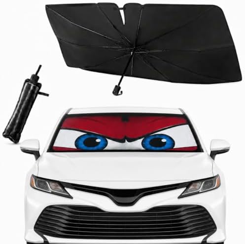 Car Windshield Sun Shade Umbrella, Univeral Fit Mid-Large Sedan & SUV by eygeufg