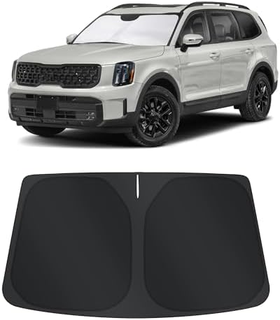 TINGLU Sun Shade for Kia Telluride 2020-2024 2025 Accessories Windshield Sun by TINGLU