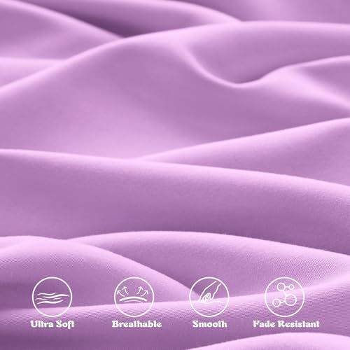 KKJIAF 3 Piece Light Purple Toddler Sheet Set - Image 7