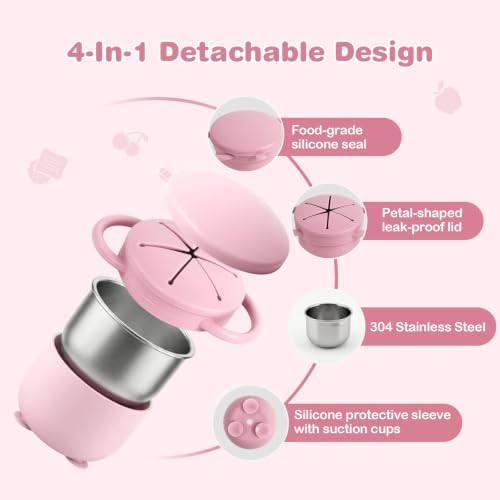Daximo 2 Pack Toddler Snack Cups - Image 5