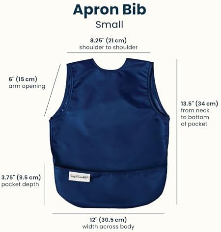 Tiny Twinkle Mess Proof Baby Bibs | 2 Pack Waterproof Toddler Bib - Image 3