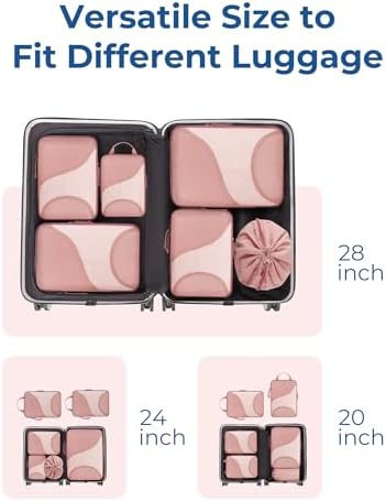 Bagsmart Compression Packing Cubes, Travel Bag Cruise Ship Essentials - Image 3