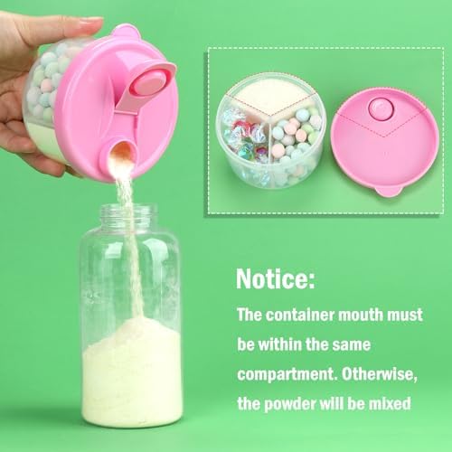 Accmor Baby Formula Dispenser On The Go, Rotating Formula Container to Go - Image 6