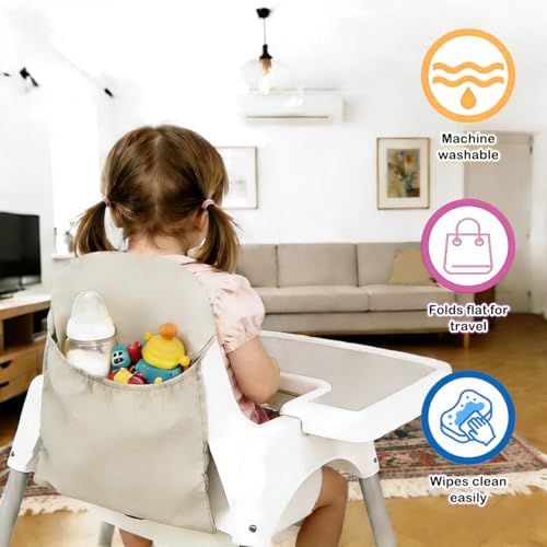High Chair Handy Pocket Pouch for IKEA Antilop Highchair Caddy Organizer - Image 4