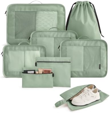 LIGHT FLIGHT 8 Set Packing Cubes by LIGHTFLIGHT