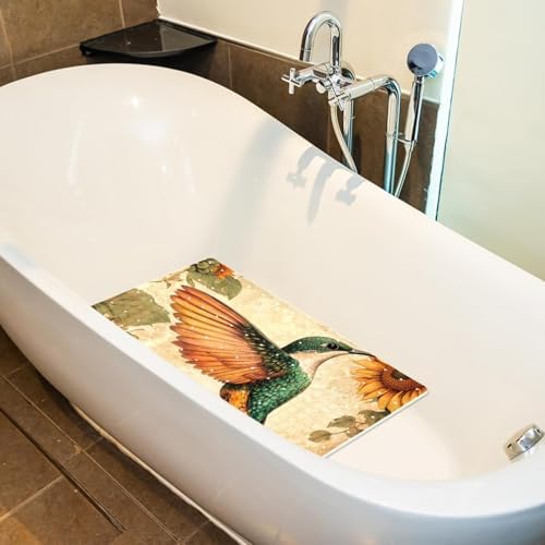 Non Slip Bathtub and Shower Mat 26.8x15.1 inch, Bath Mat - Image 5