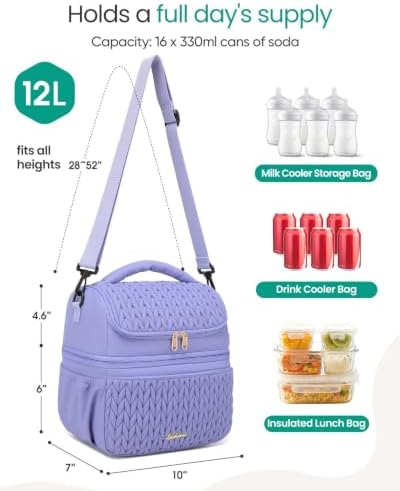 Breastmilk Cooler Bag, 12L Double Deck - Image 2