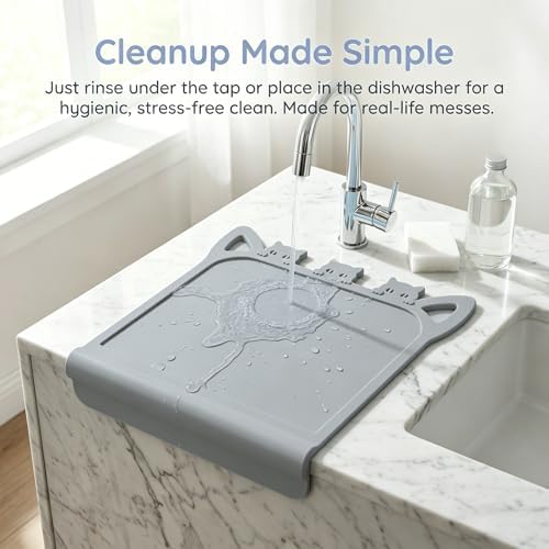 Silicone Toddler Placemat with Teething Table Edge Bumper - Image 6